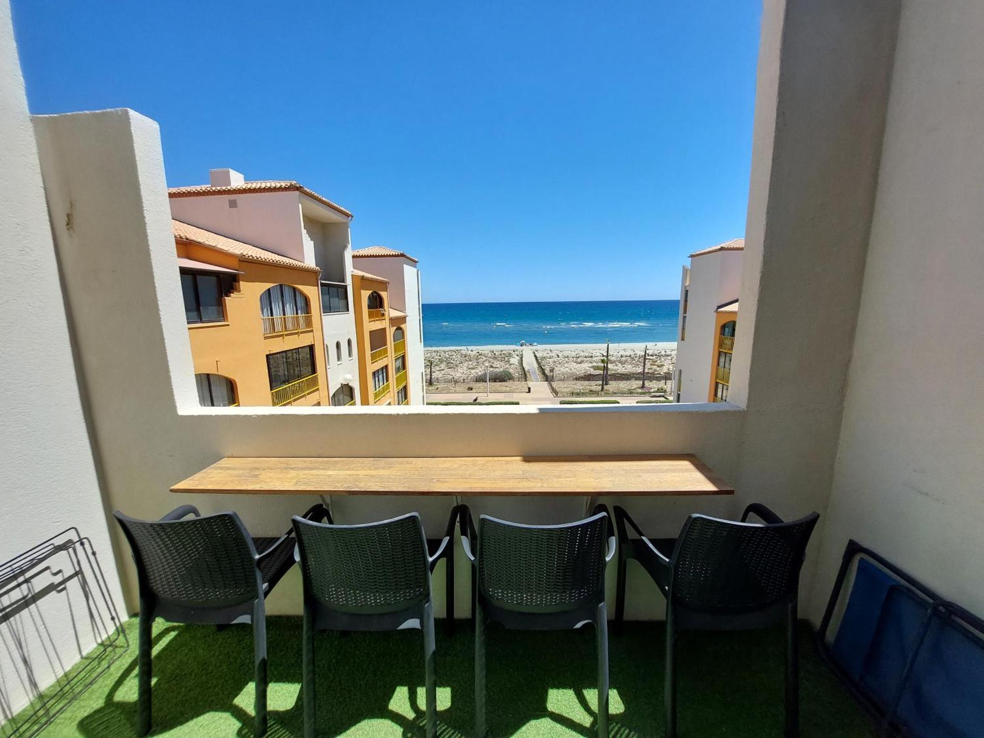 Appart Mezzanine Vue Mer Et Plage, Parking Wifi Tv Le Barcarès Zewnętrze zdjęcie