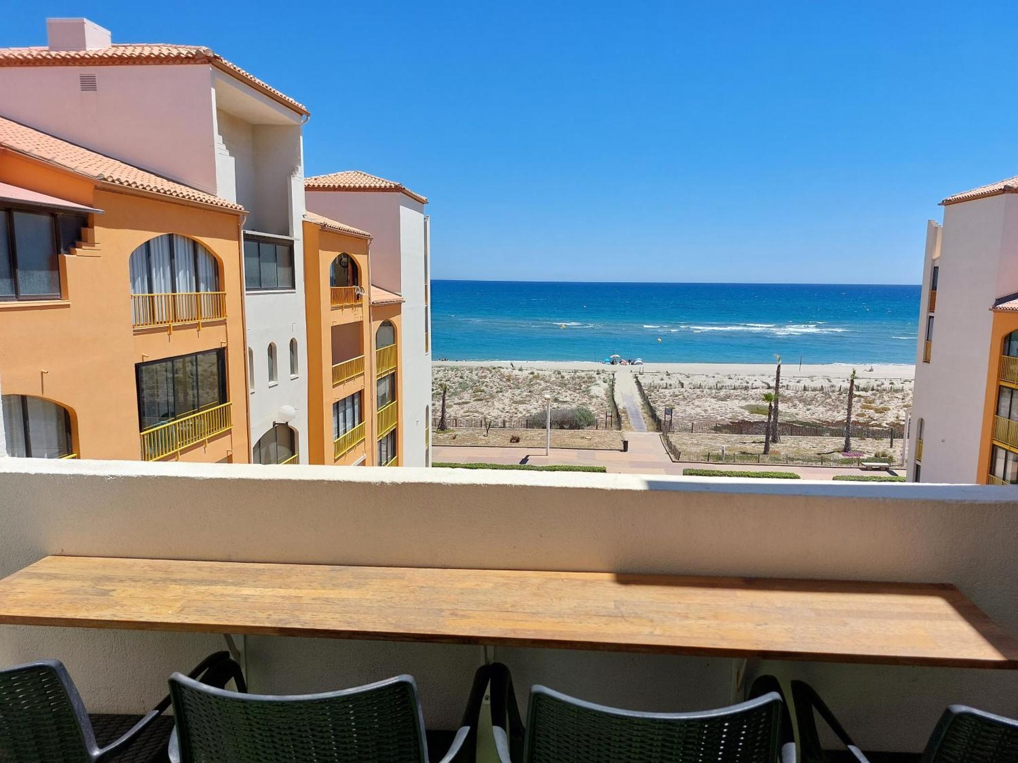 Appart Mezzanine Vue Mer Et Plage, Parking Wifi Tv Le Barcarès Zewnętrze zdjęcie